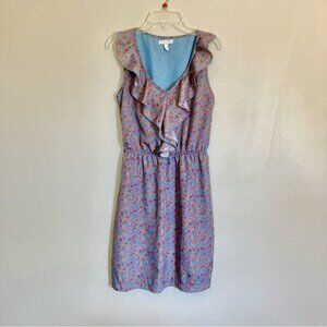 4/$10 - dELiA*s Floral Ruffle-Front Dress